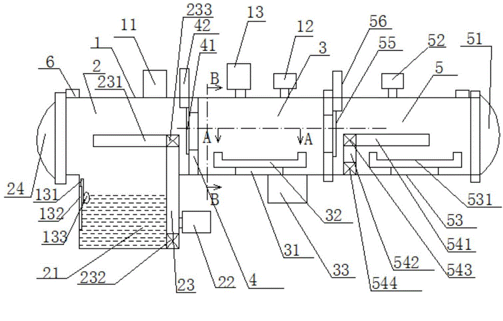 A self-opening and closing monitoring operation three-chamber vacuum furnace