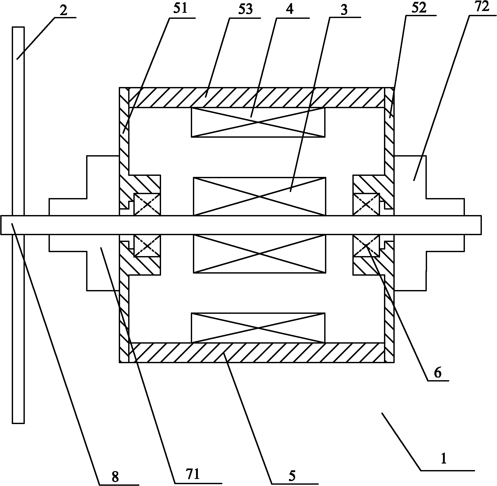 Strong breeze resisting minitype wind driven generator