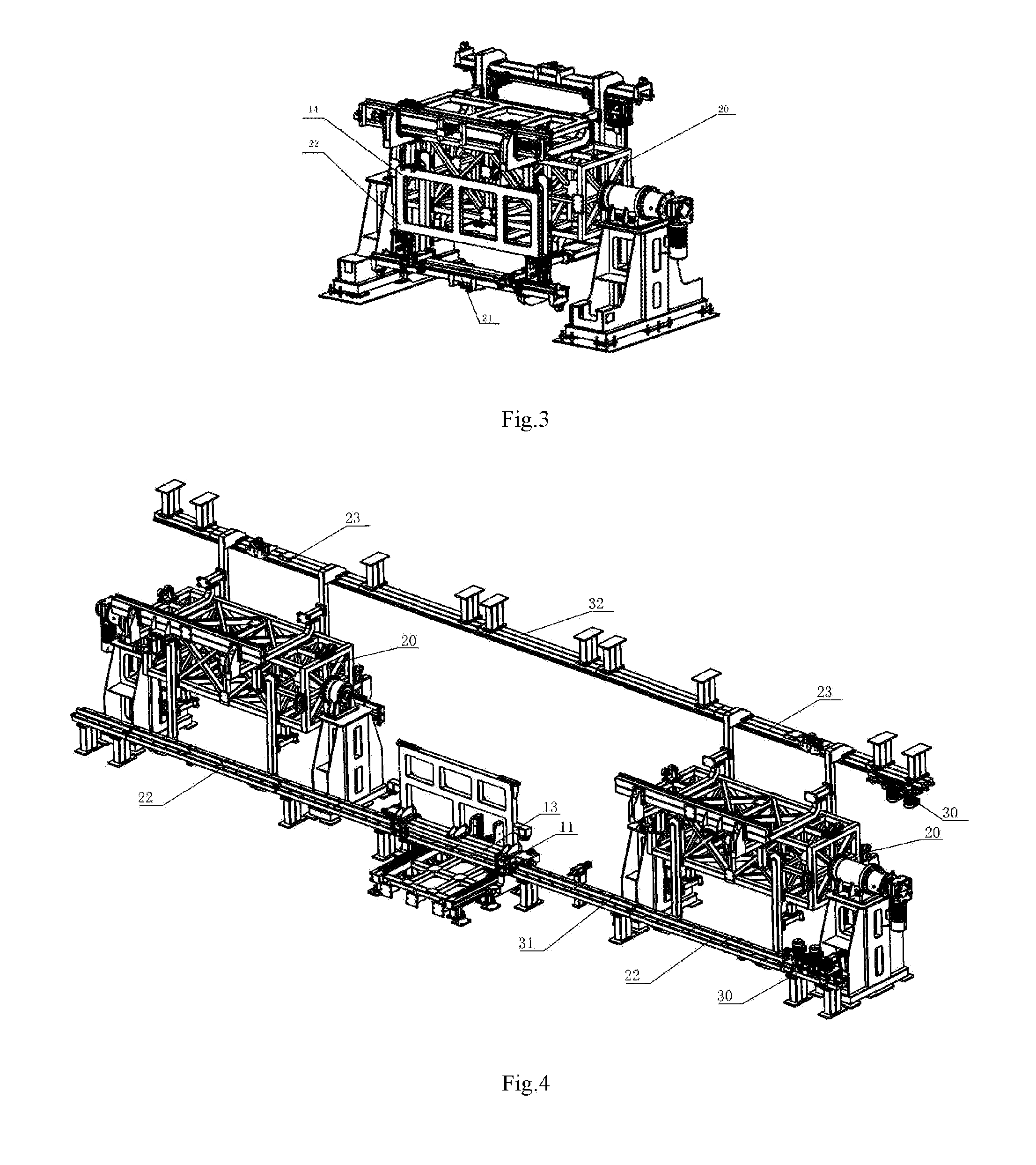 Multi-vehicle model collinear flexible framing system