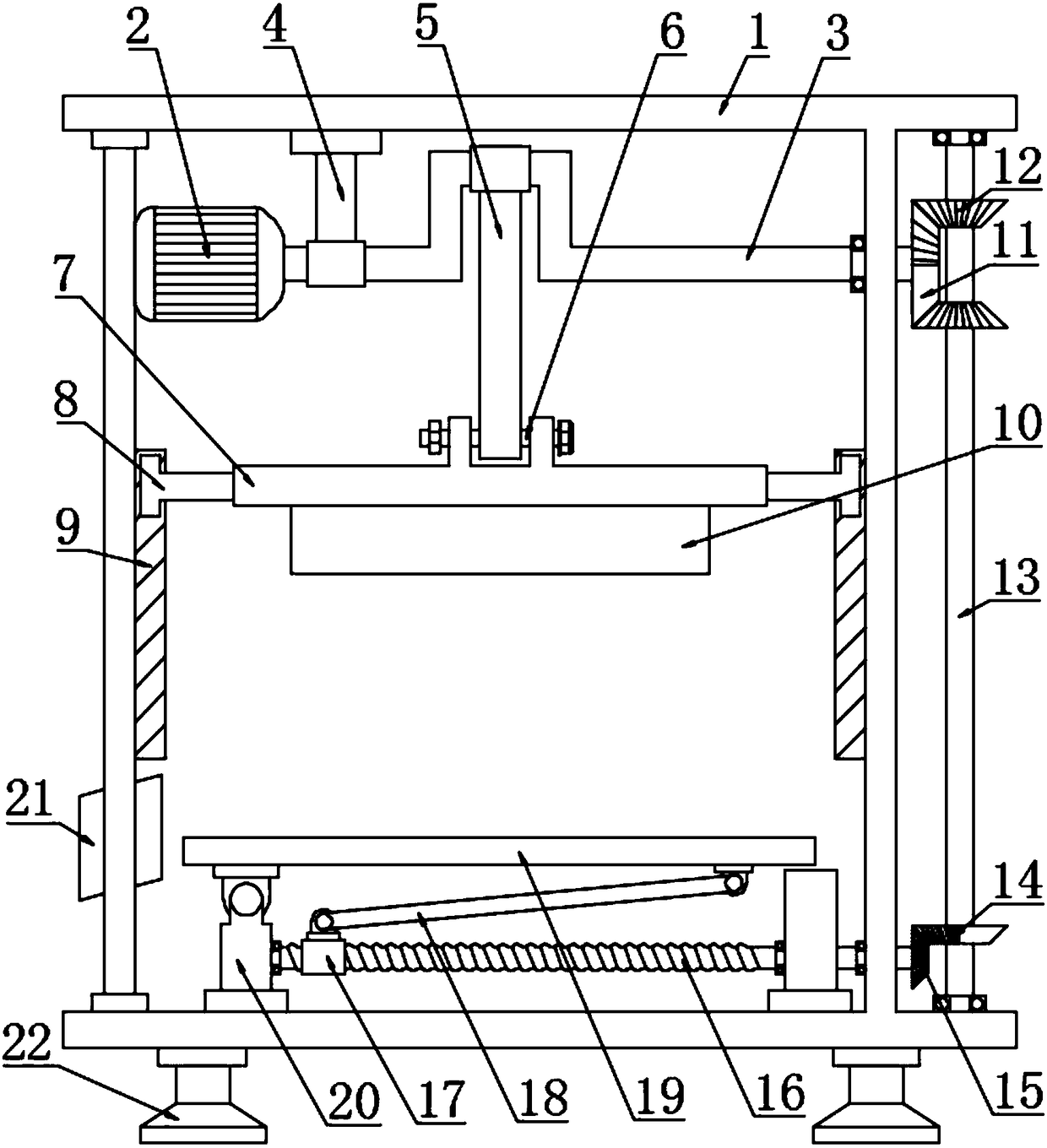 Die stamping device with turnover workbench