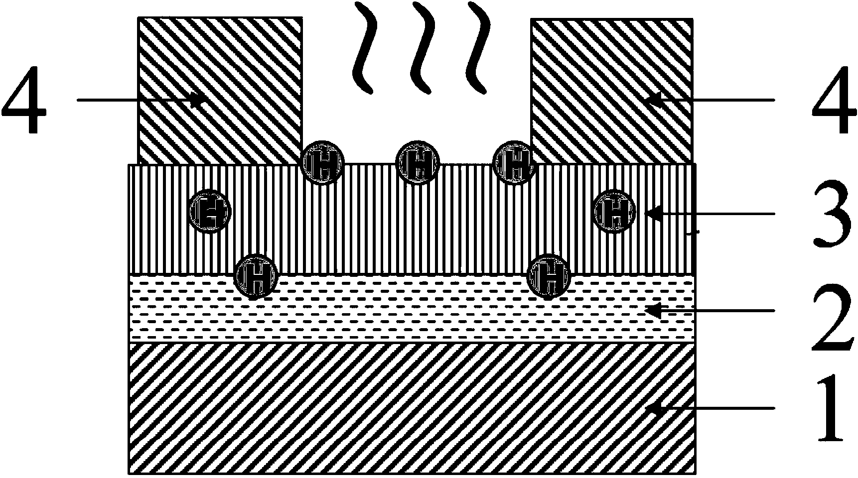 Hydrogen-passivated zinc oxide-base thin film transistor and preparation method thereof