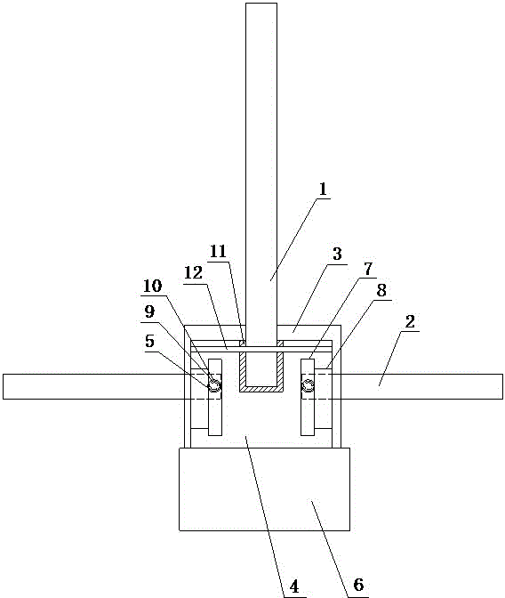 Mixing shaft with adjustable angle