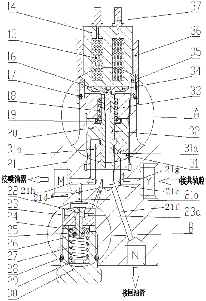 A fuel injection control valve and a high-pressure common rail fuel injection system using the fuel injection control valve