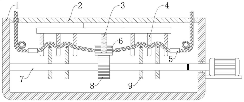 Extrusion-type efficient oil immersion equipment for spinning