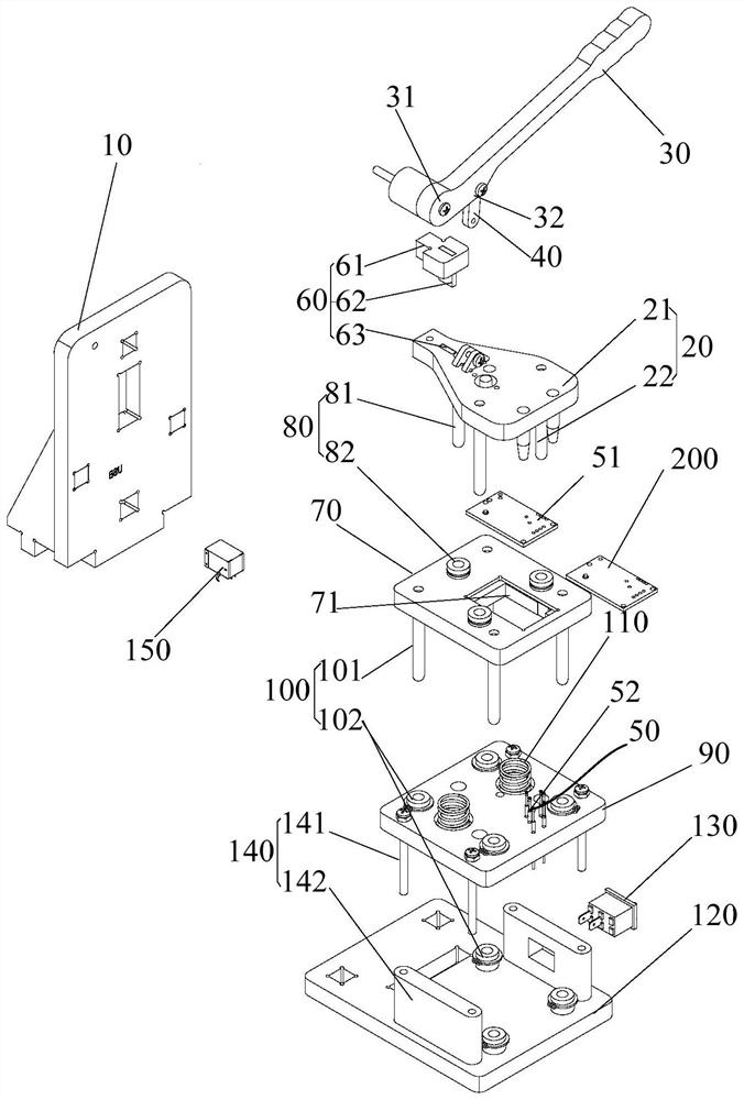 Circuit board testing device