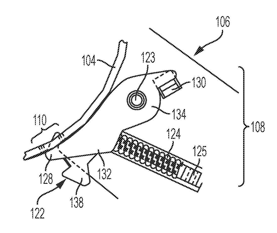 Spring latch saddle connector for solar tracker