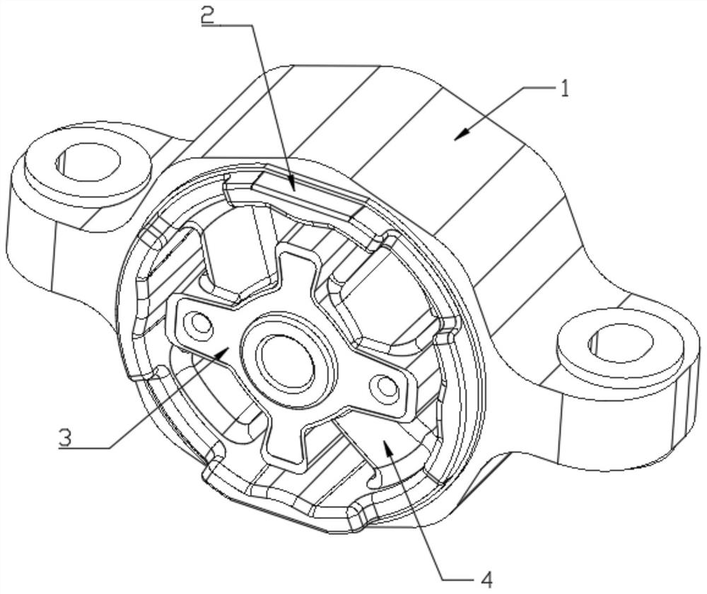 Storage battery mounting suspension for automobile