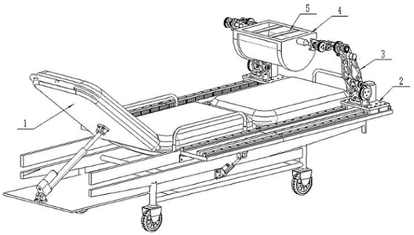 An obstetrics and gynecology bed for breast-feeding mothers and infants