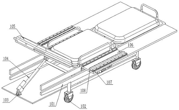 An obstetrics and gynecology bed for breast-feeding mothers and infants