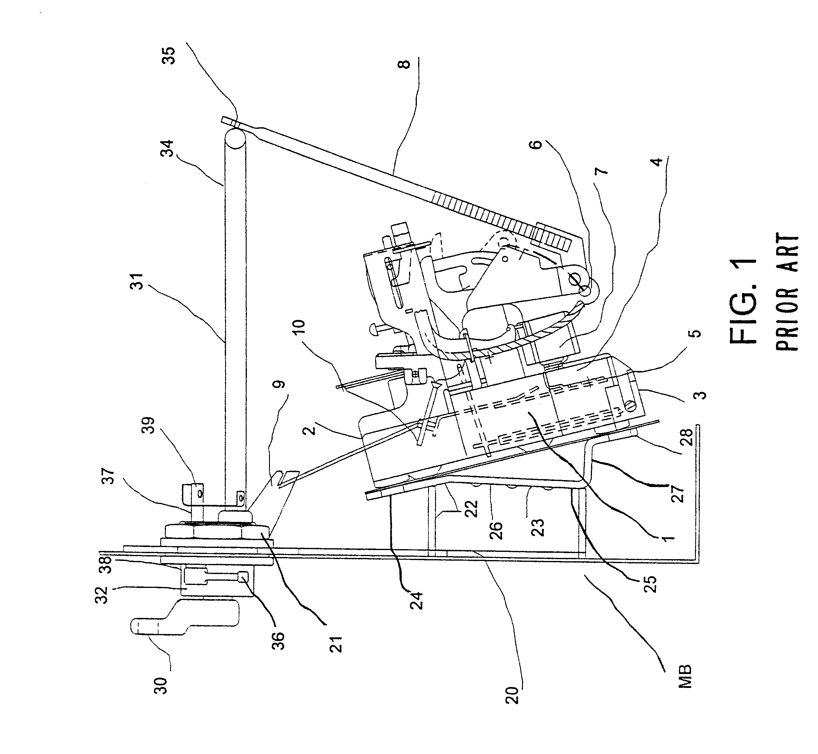 Mounting system for a circuit breaker