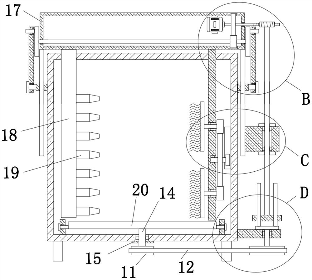 An automatic coloring device for bronze sculpture processing