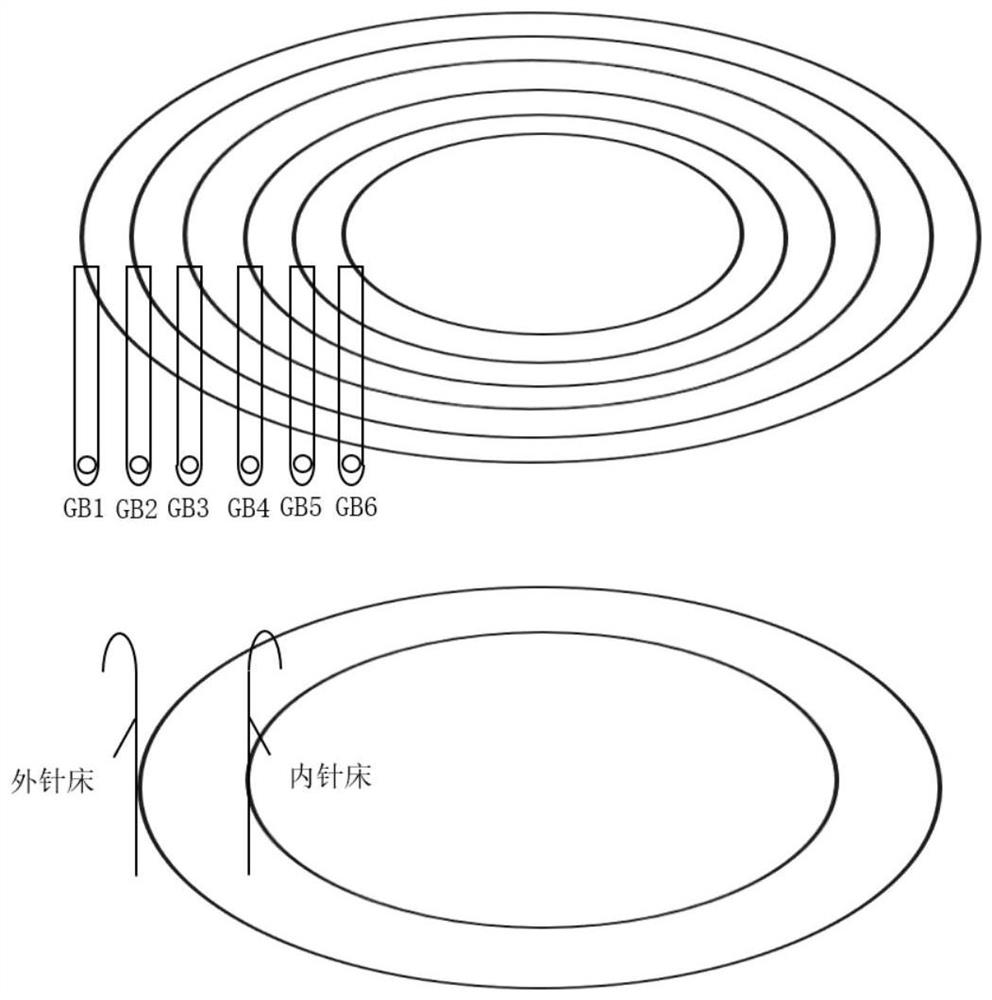 Cylindrical seamless warp-knitted interval protective cover and weaving method thereof