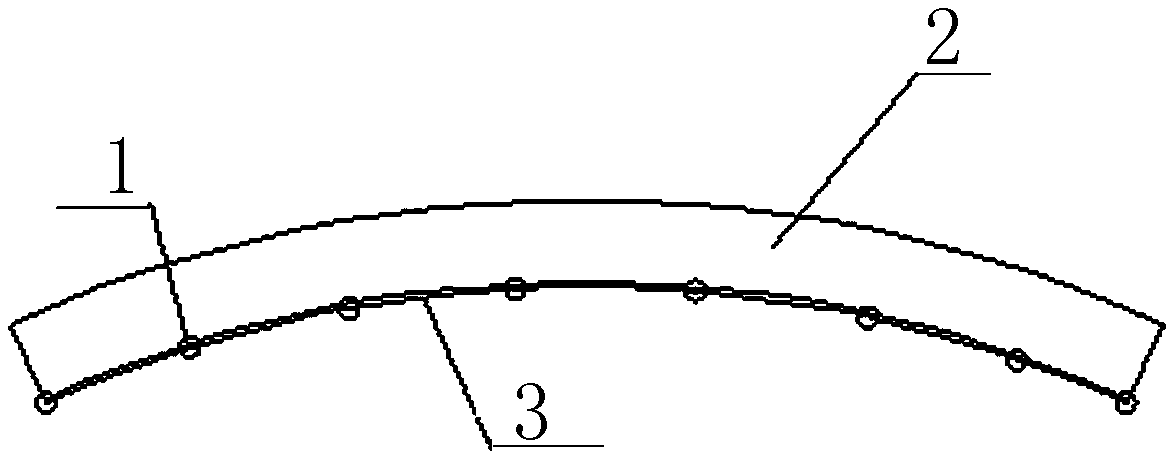 A Construction Method for the Secondary Structure of High and Large Curved Walls