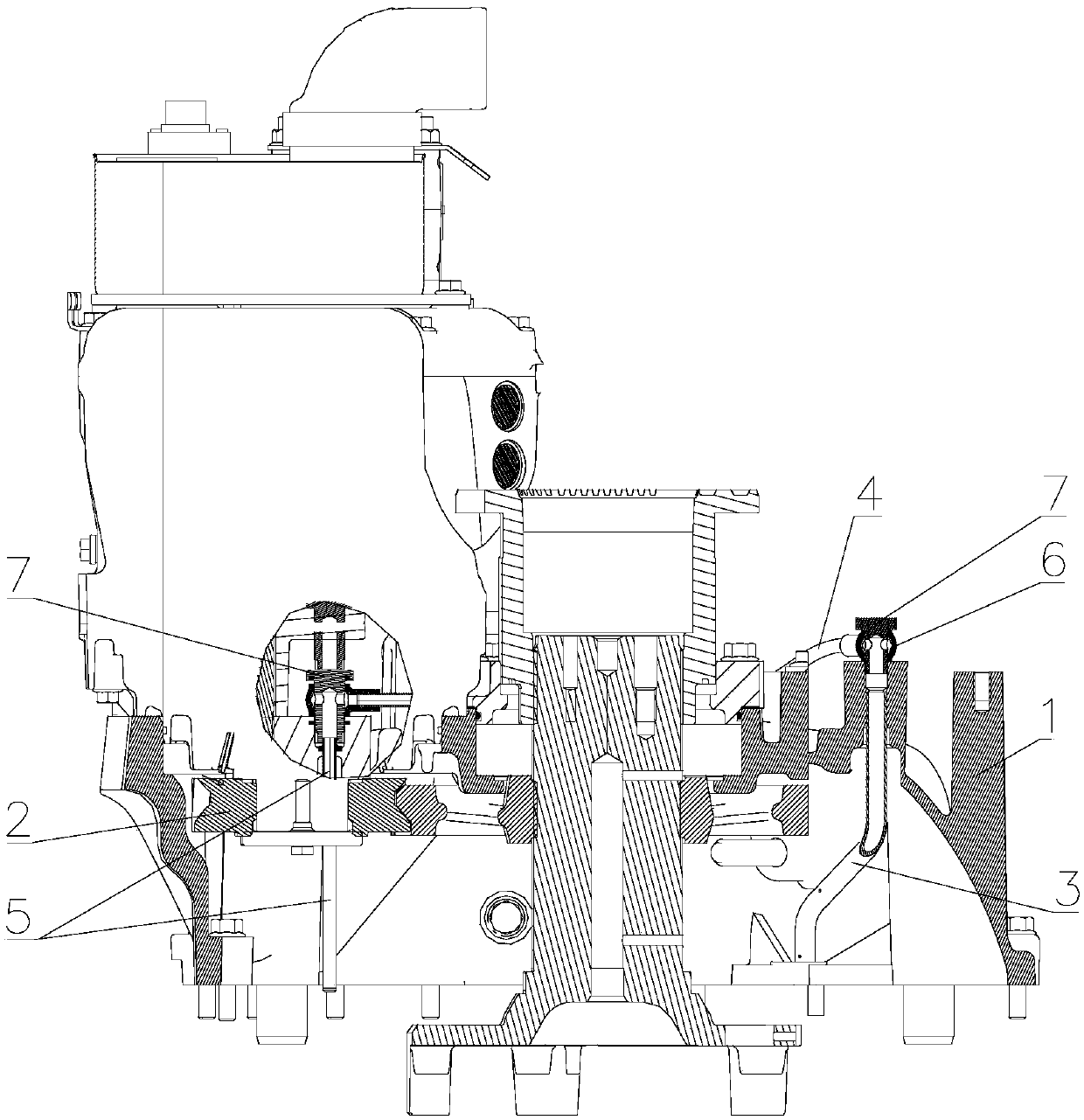 Transmission case and retarder gear lubrication structure thereof