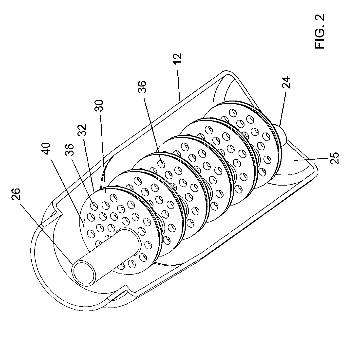 Manual hydrodynamic cavitation water treatment device