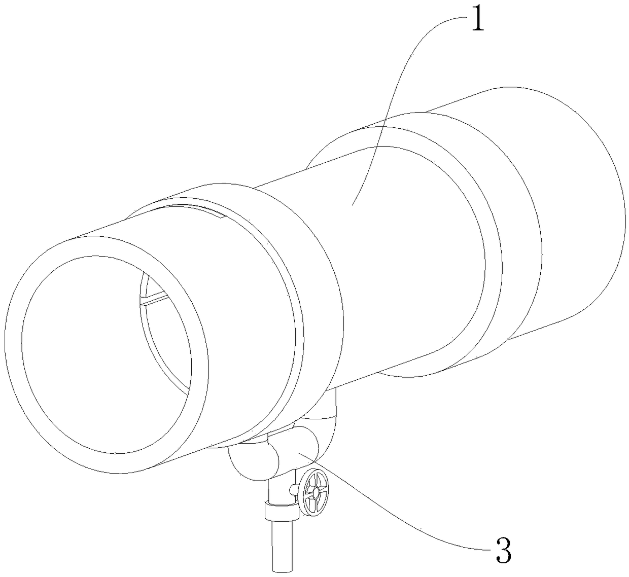 Municipal tap water pipe sewage-cleaning connector