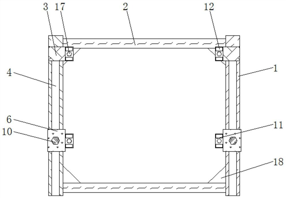 Lighting tile supporting frame with function of slidable adjustment and lighting tiles thereof