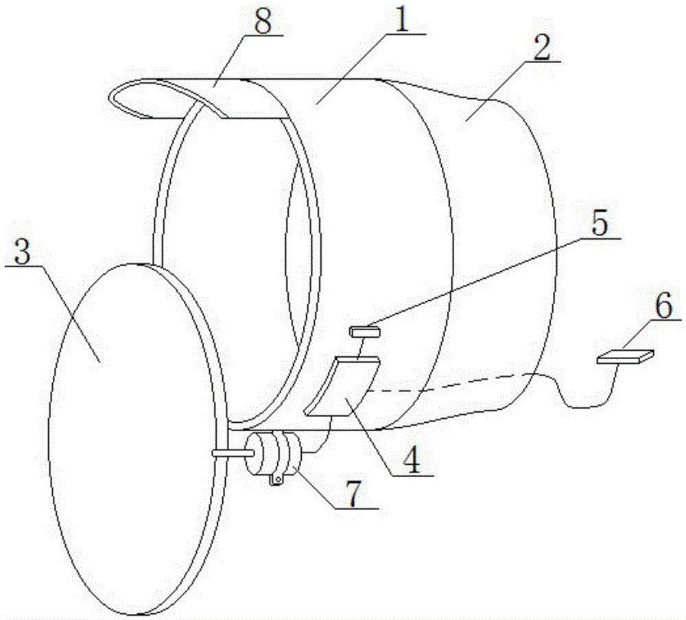 Intelligent smoke exhaust duct cover