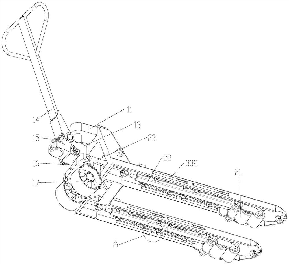 A durable forklift for storage