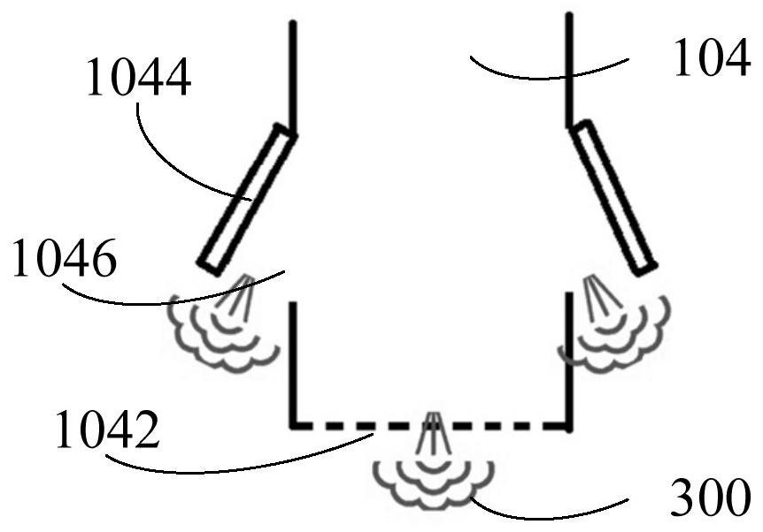 Spraying device, cooking utensil, operation method of spraying device and storage medium