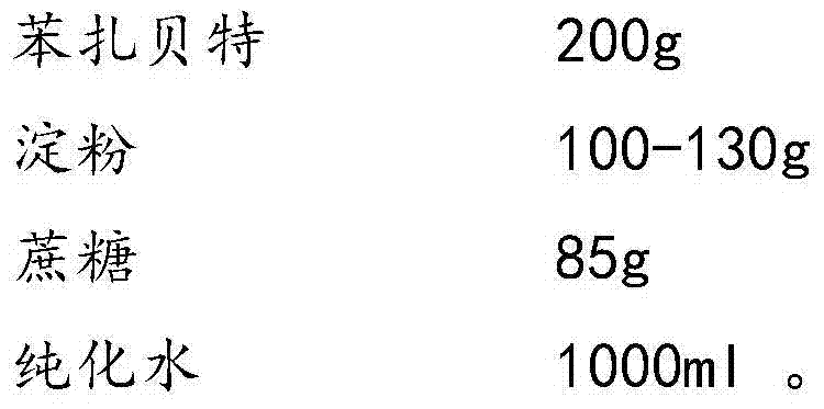 Bezafibrate composition freeze-dried tablet and preparation method thereof