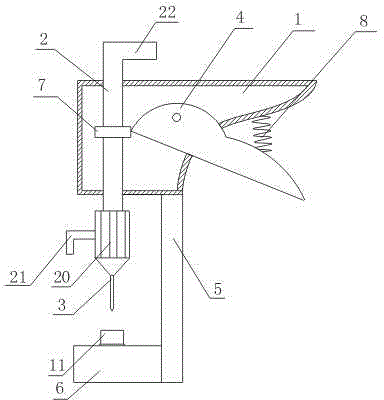 Trepanning machining mechanism