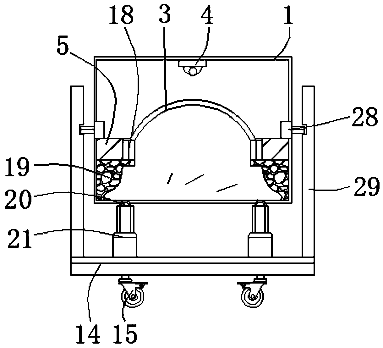 Combined bridge construction simulation device with intelligent analysis function