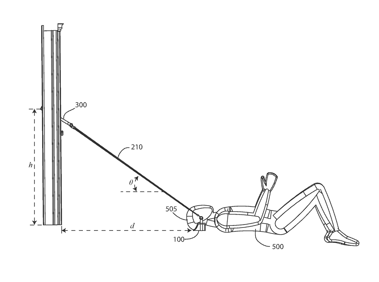 Portable traction device with sling