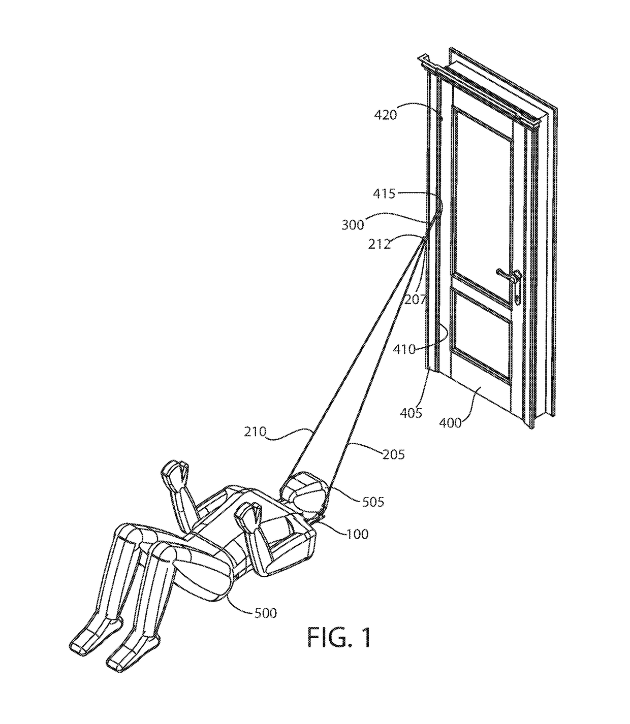 Portable traction device with sling