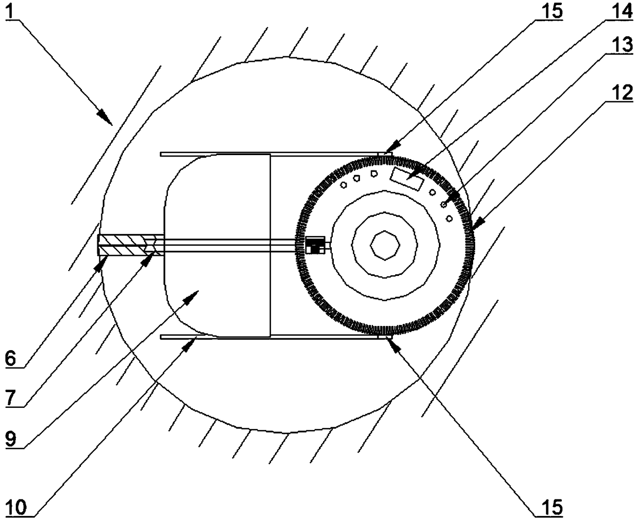 A kind of perforation drilling device and method in vertical drilling