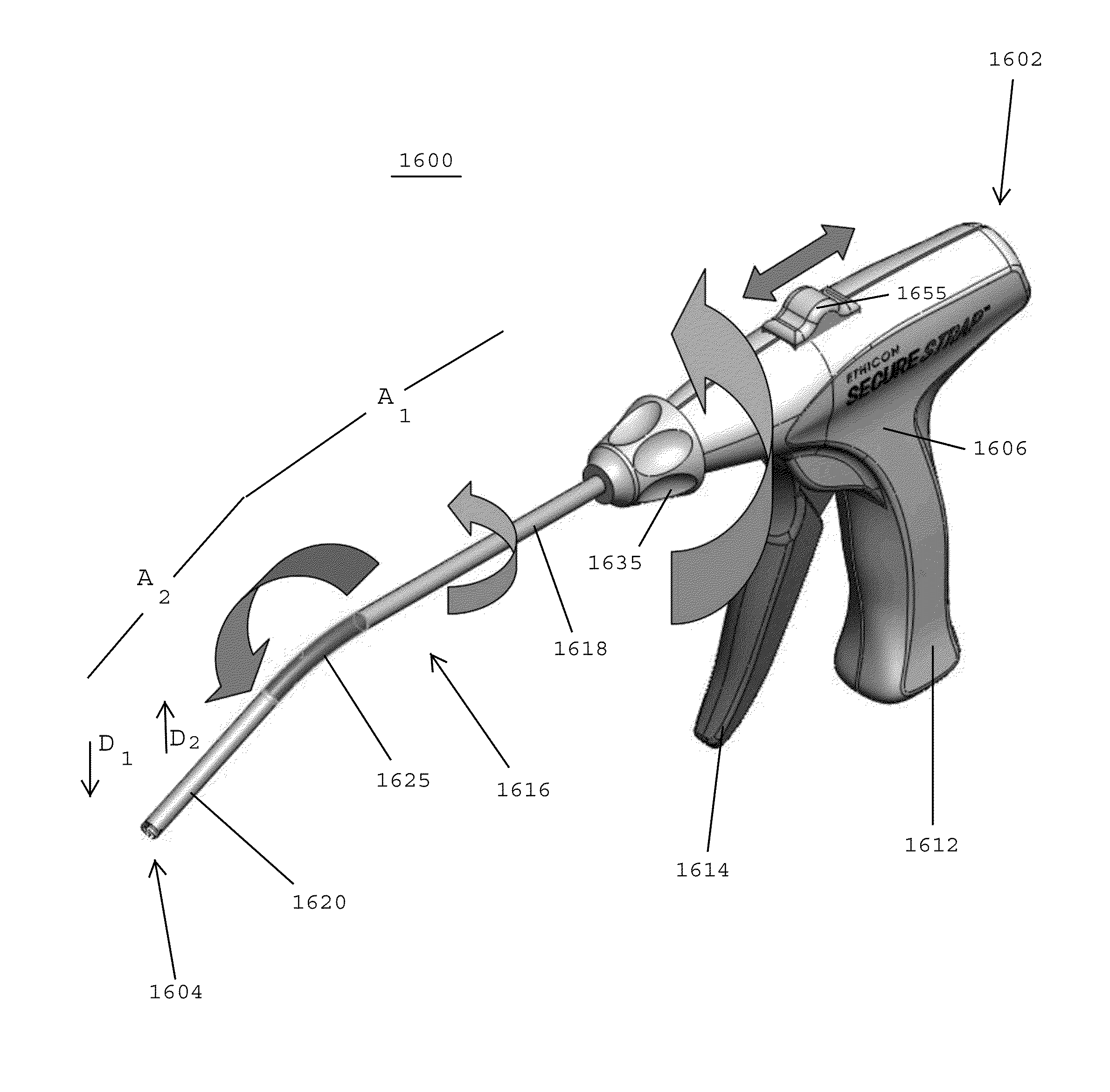 Applicator instruments having curved and articulating shafts for deploying surgical fasteners and methods therefor