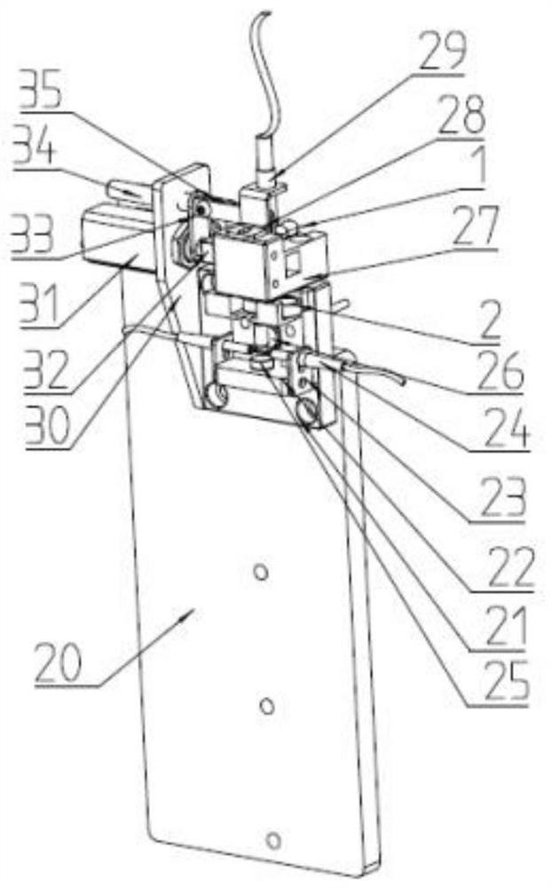 An automatic press-fitting device for an engine ball head ball socket collar assembly