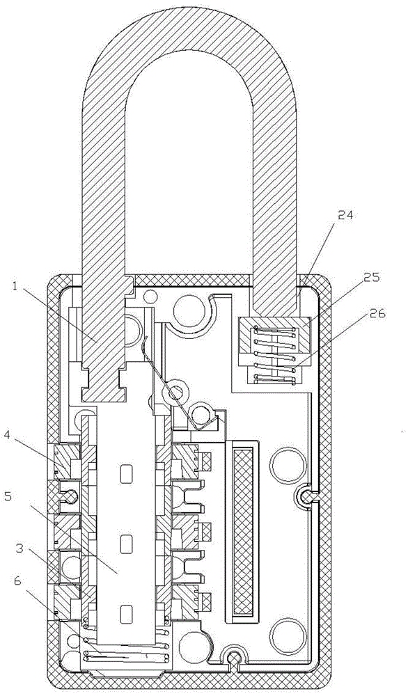 Combination lock structure to prevent technical opening