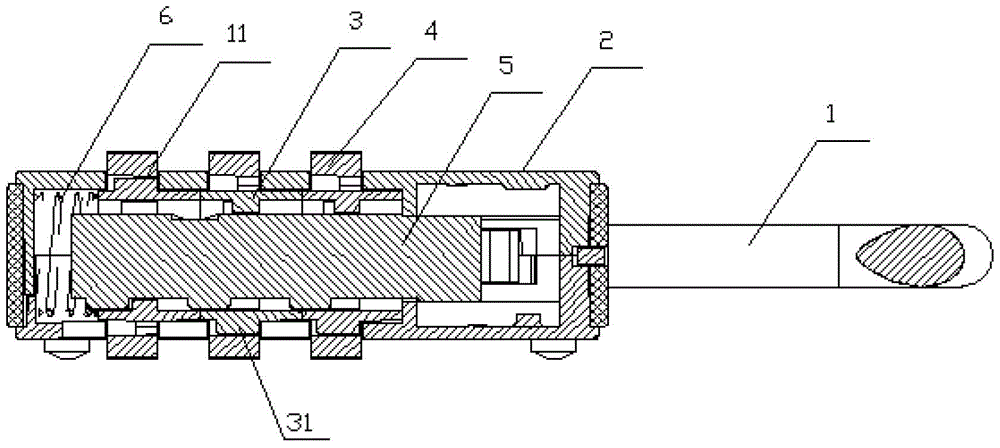 Combination lock structure to prevent technical opening