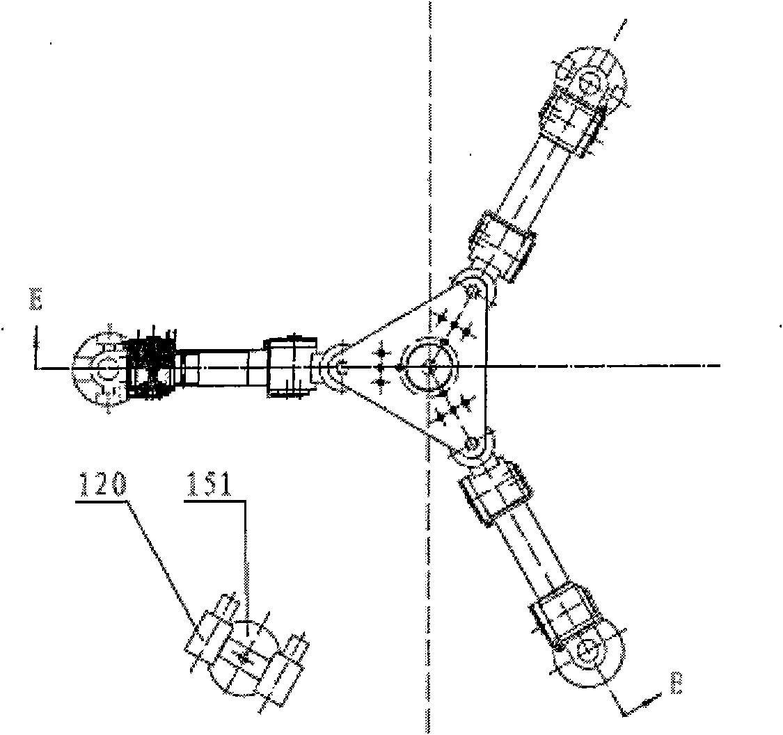 Open-type field six-degree-of-freedom series-parallel processing robot