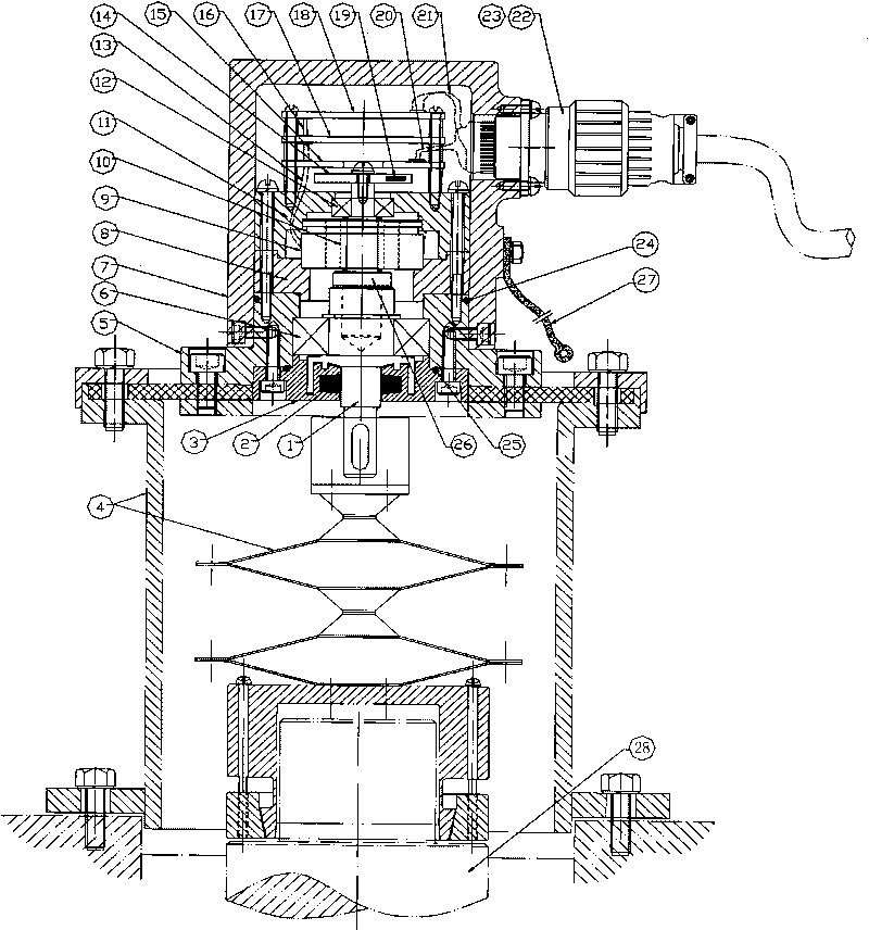 Heavy load absolute type multi-ring resolving encoder