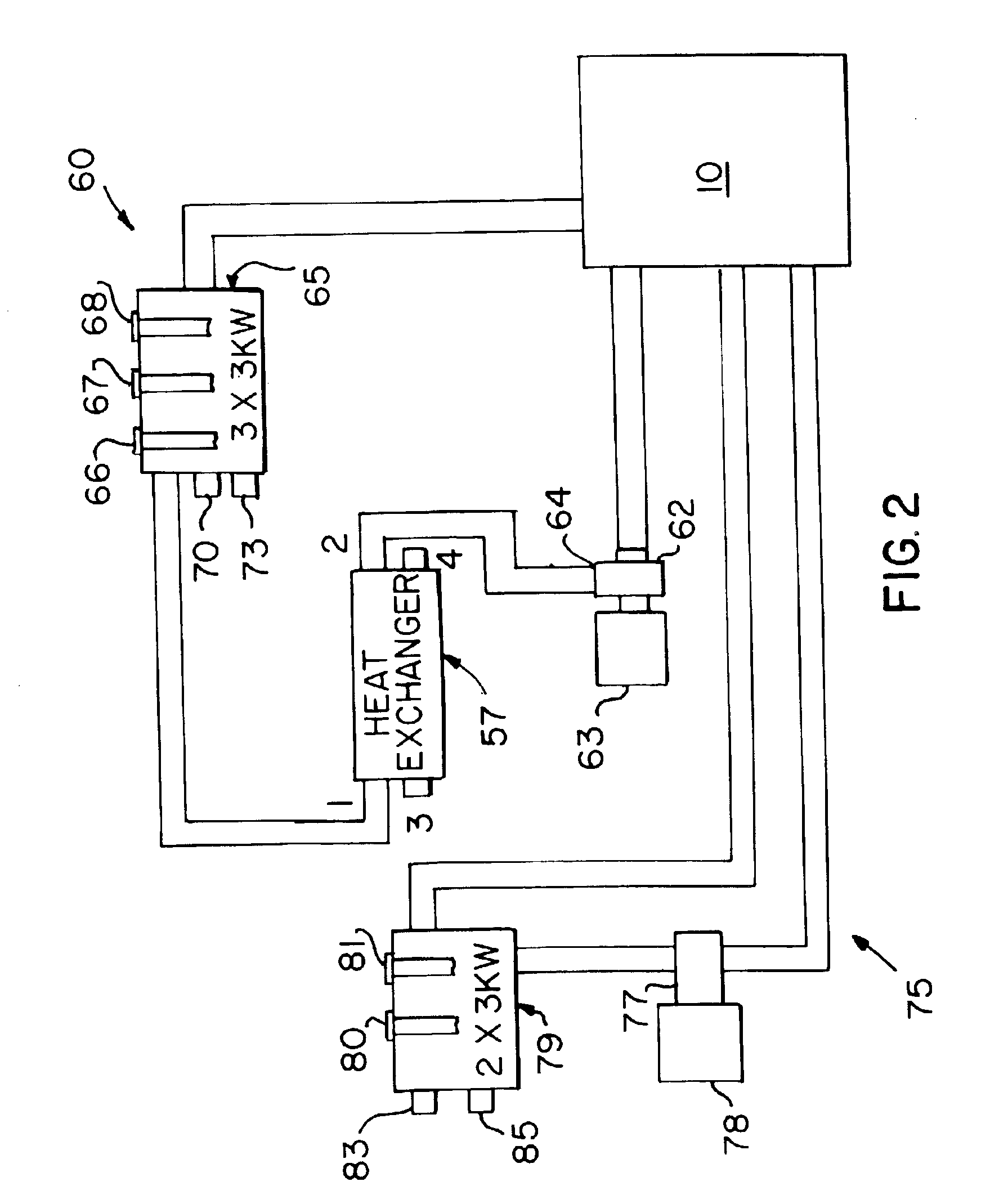 System and method for supplying auxiliary power to a large diesel engine