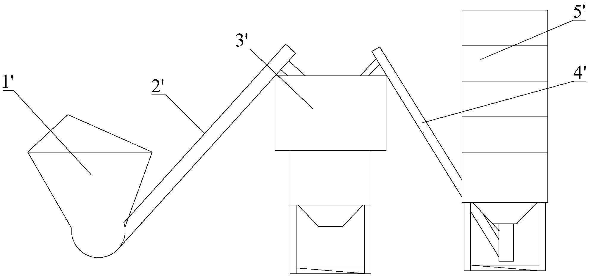 Mixing tower and complete mortar equipment