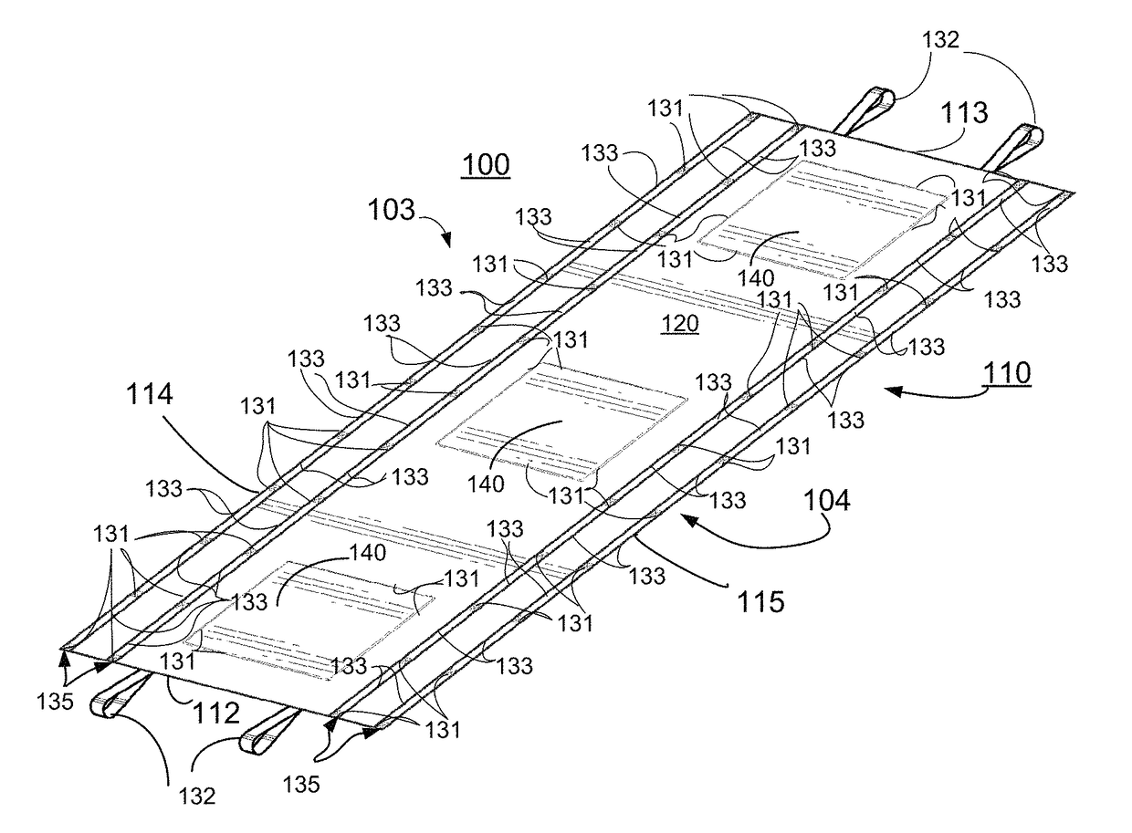 Apparatus, system and kit for rapidly moving a non-ambulatory person and/or object