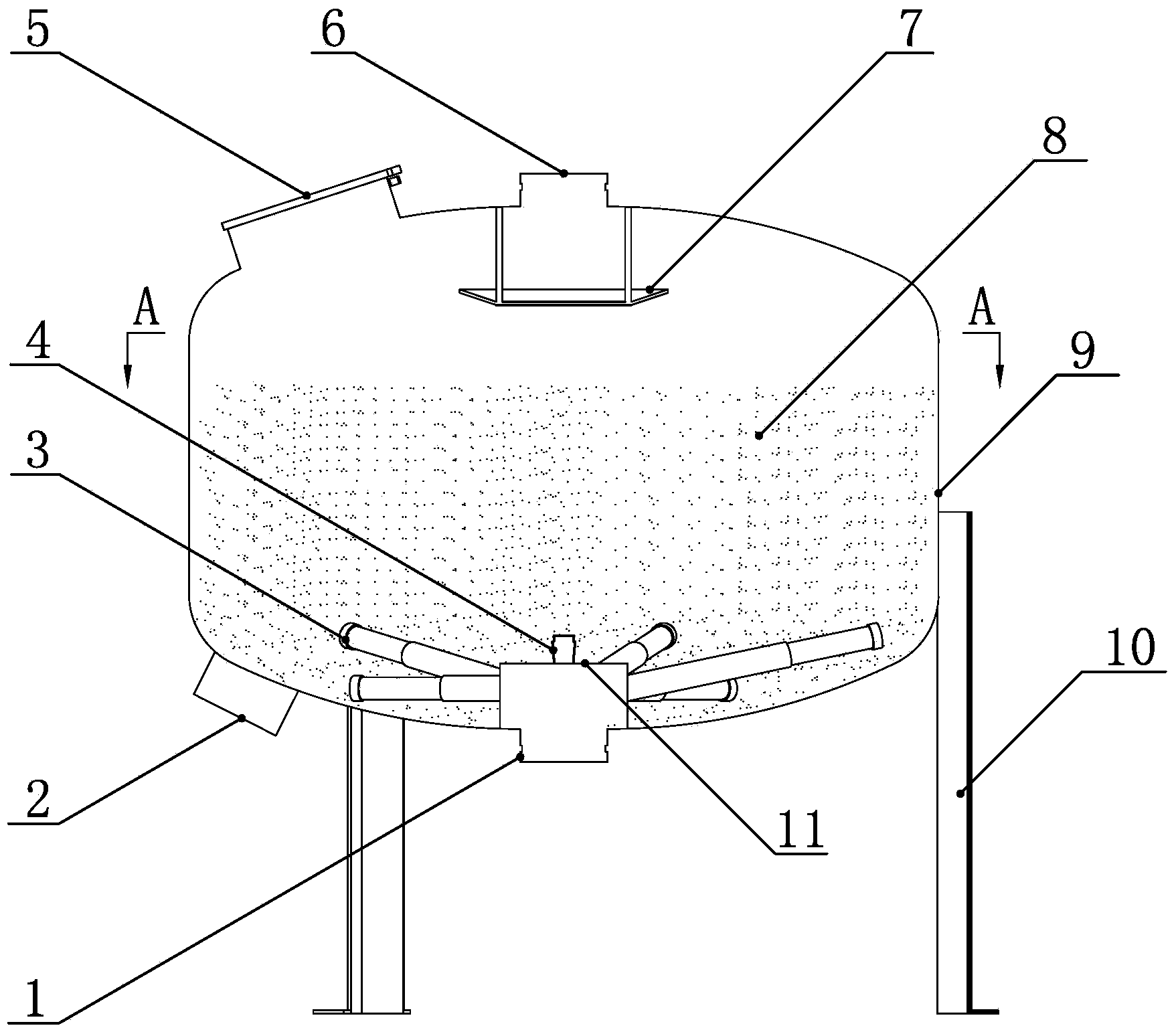 Novel sand and rock filter