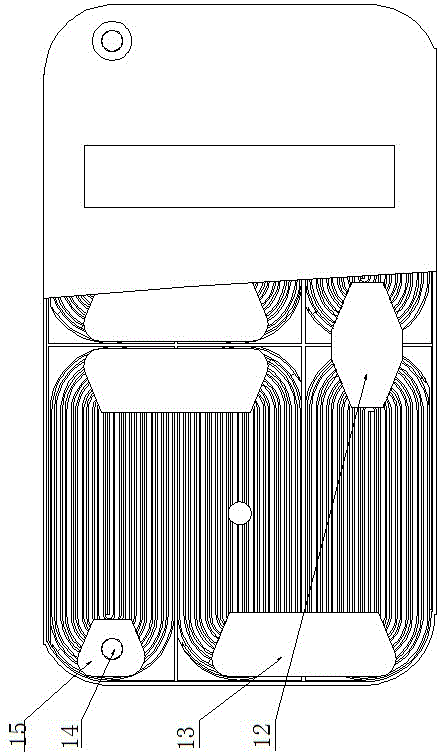 Lead-acid storage battery with square winding structure and manufacturing method of lead-acid storage battery