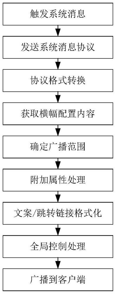 System message processing method and device for live broadcast application