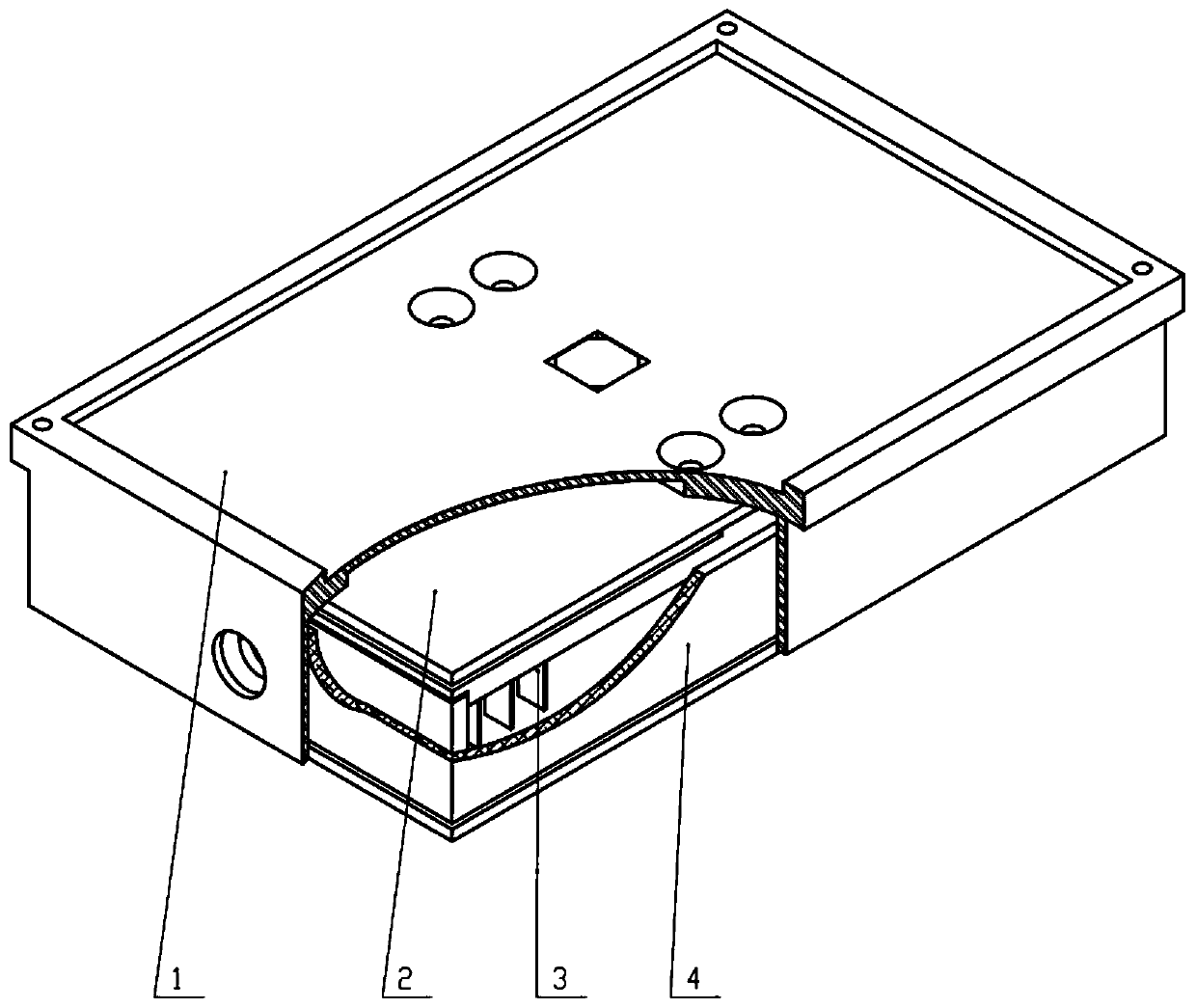 Surface frictional resistance wind tunnel measurement method based on box type frictional resistance balance