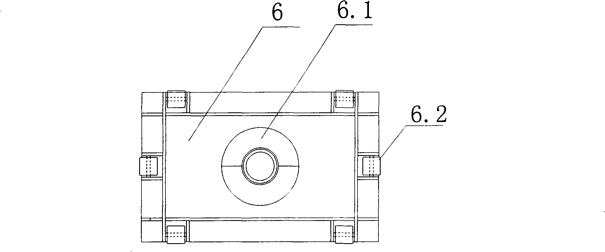 Lifting device for measurement of multi-beam transducer