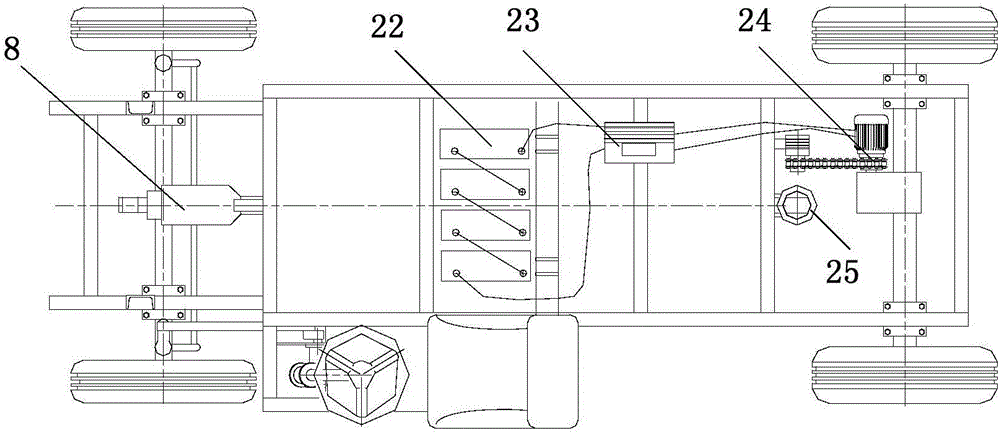 Electric transport vehicle capable of achieving automatic loading and unloading