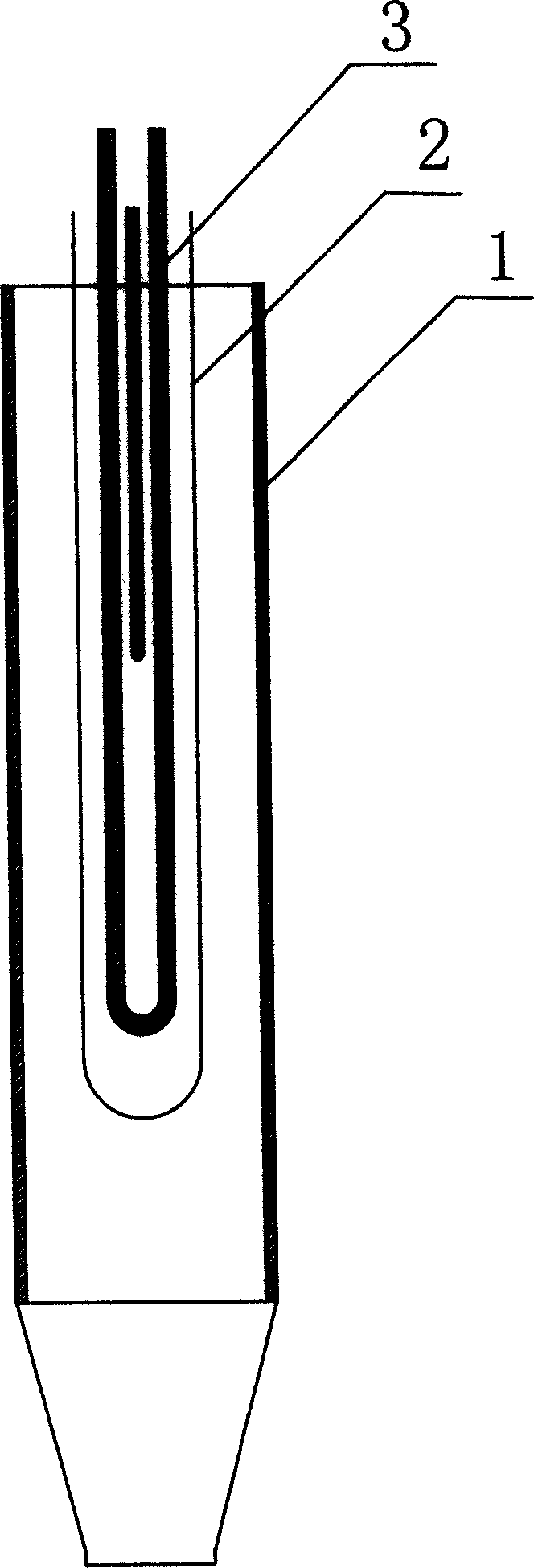 Combustion chamber structure of waste gas treating system