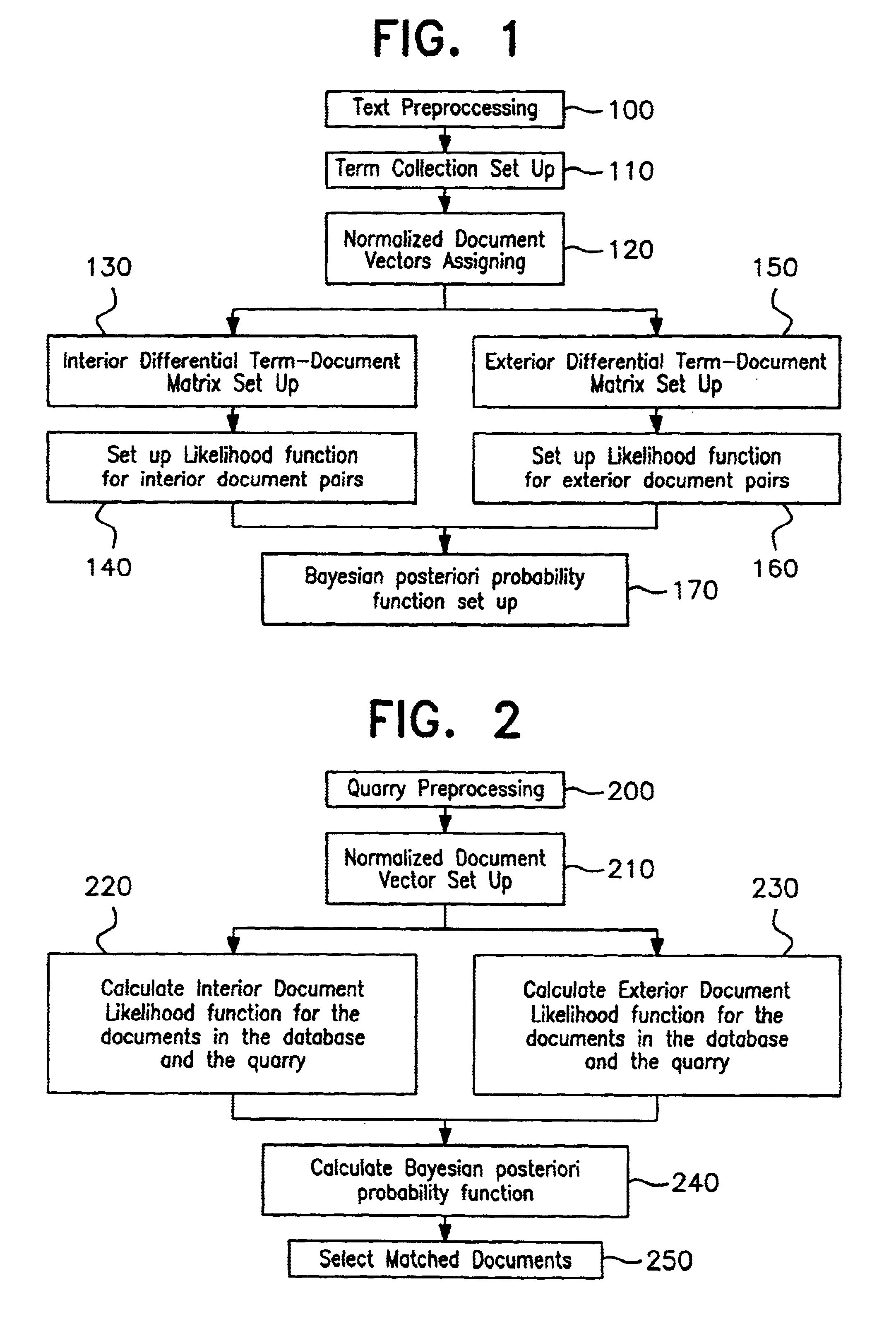 Probabilistic information retrieval based on differential latent semantic space