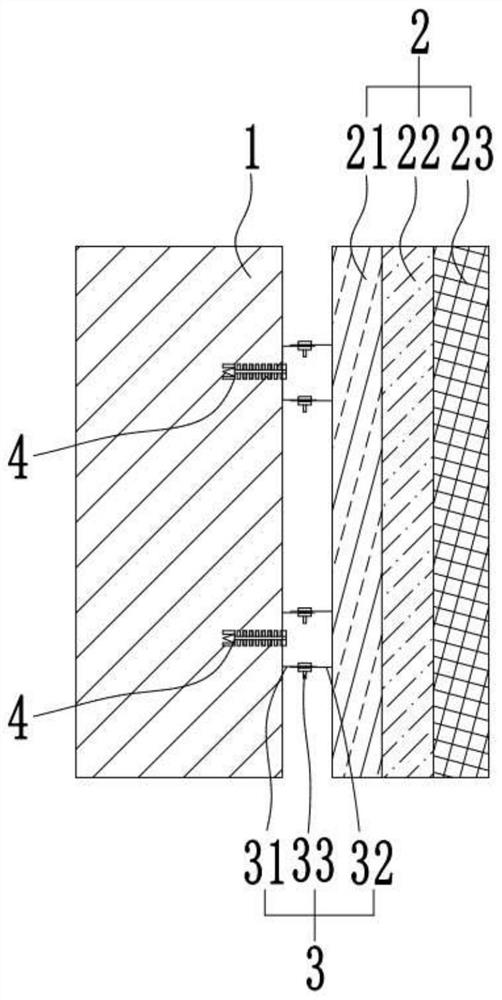 Facing wallboard keel mounting system