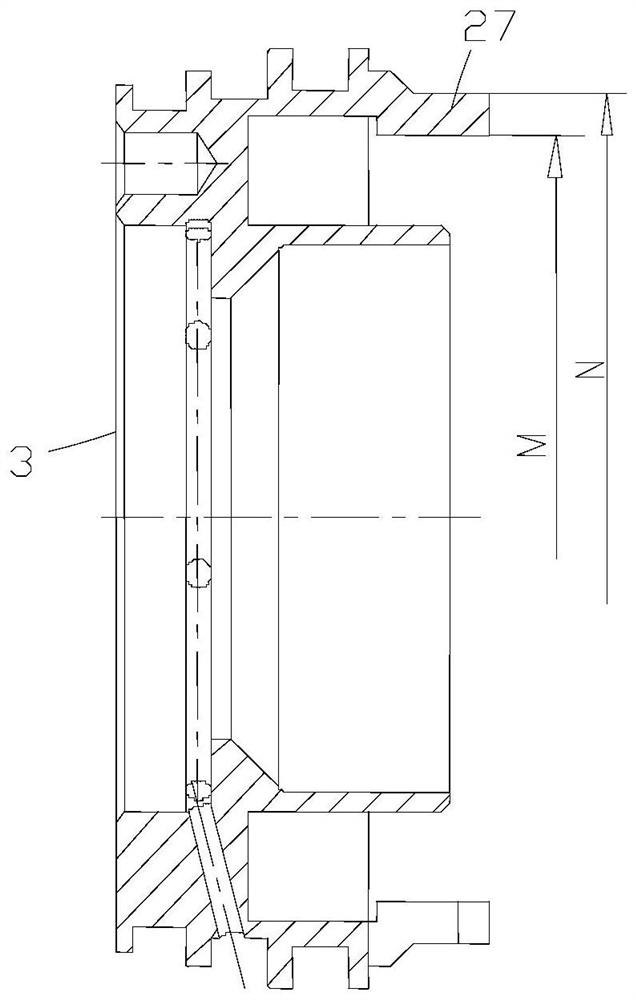 Sealing mechanism of locking clamping jaw wear-resistant hydraulic pump transmission shaft