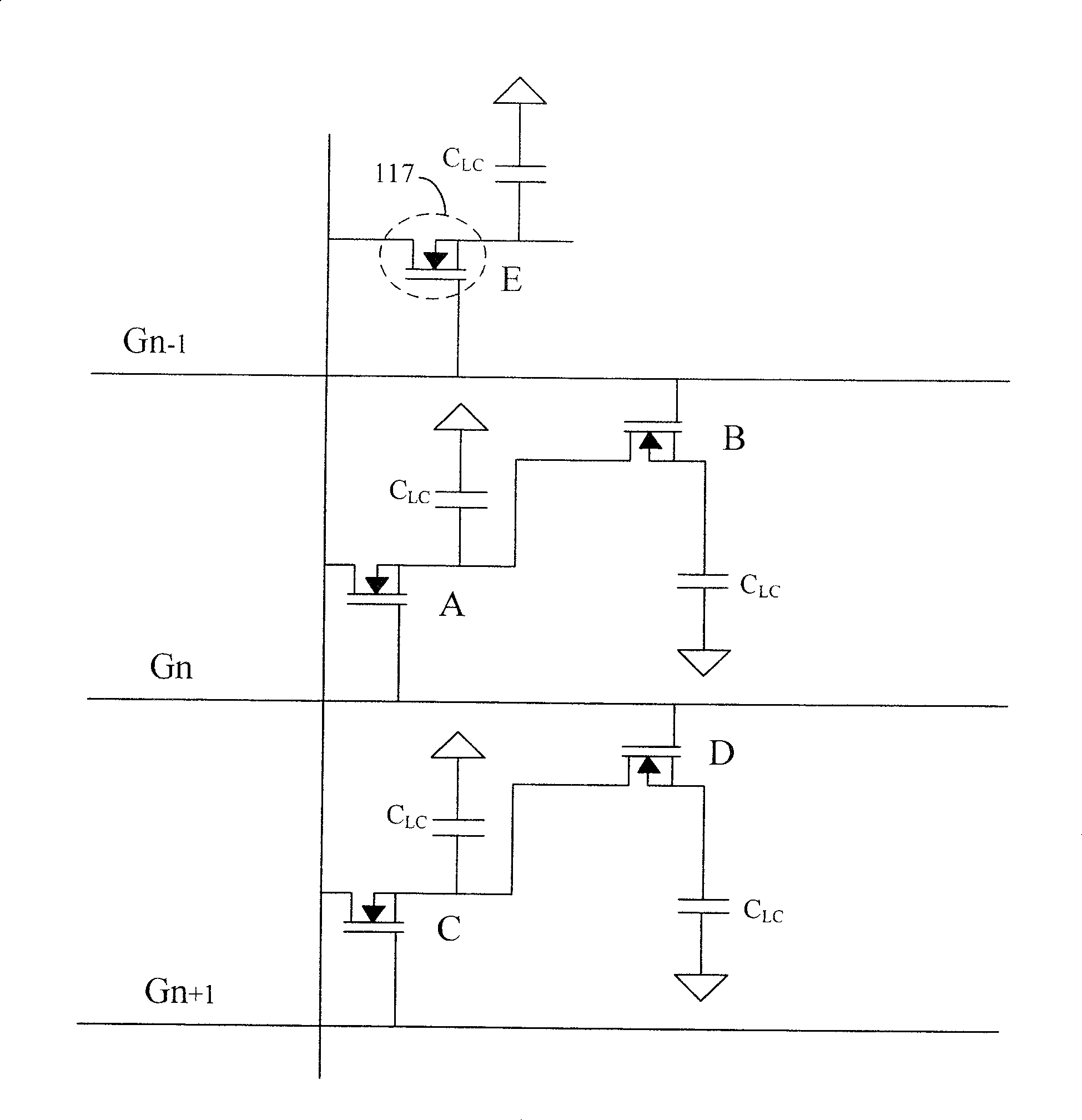 Crystal-liquid display device and pulse-wave adjusting circuit thereof